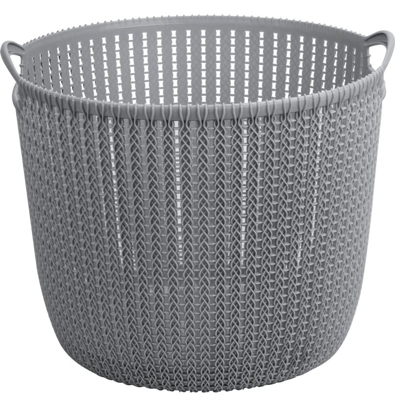 Plastic Bathroom Accessory Set, Grey