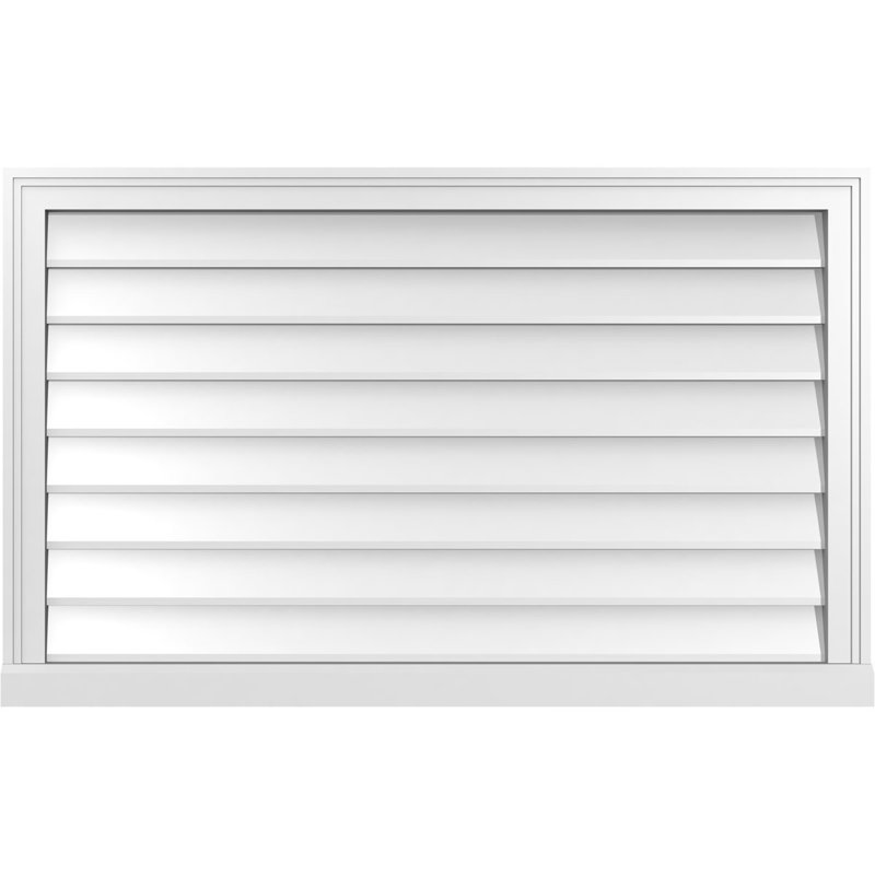 Cadre de seuil Brickmould, brun clair apprêté, H 26 po x l 42 po x P 2 po