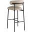 Tabouret de bar rembourré en cuir Lupita-840074833-840074840