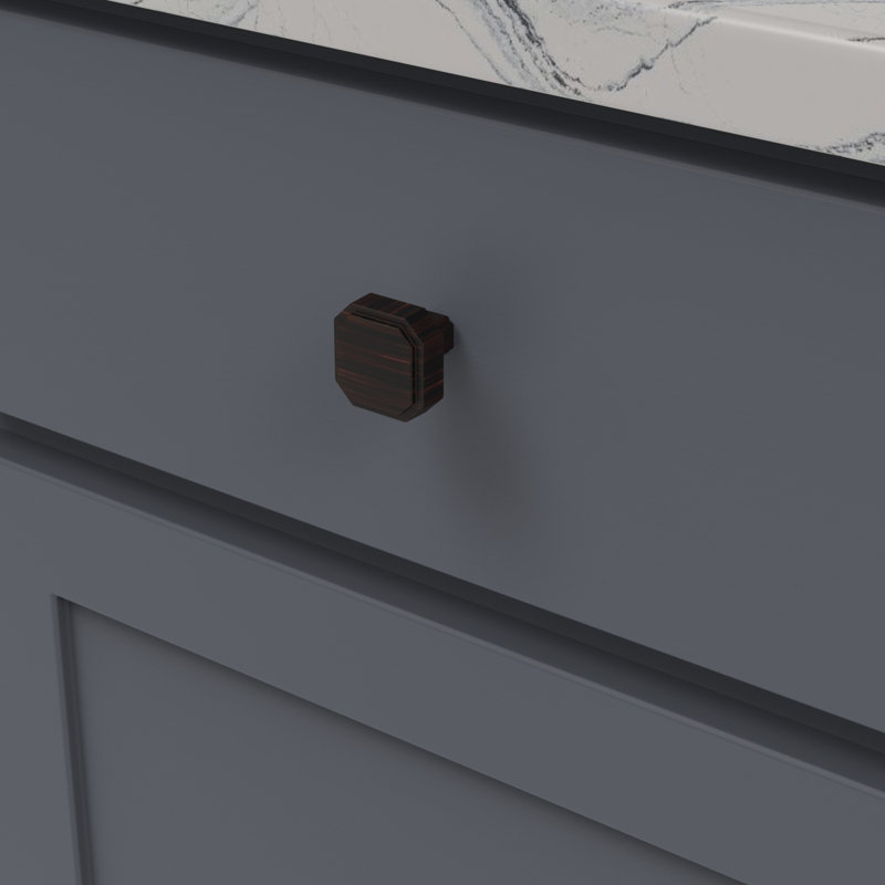 Monroe Square Knob, Vintage Bronze