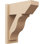 Timberthane Rough Cedar Faux Wood Funston Slat Outlooker, 8"W x 18"D x 22"H, Primed Tan