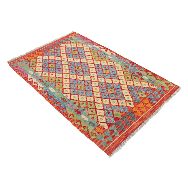 Geometric Hand Woven 96cm X 149cm Area Rug