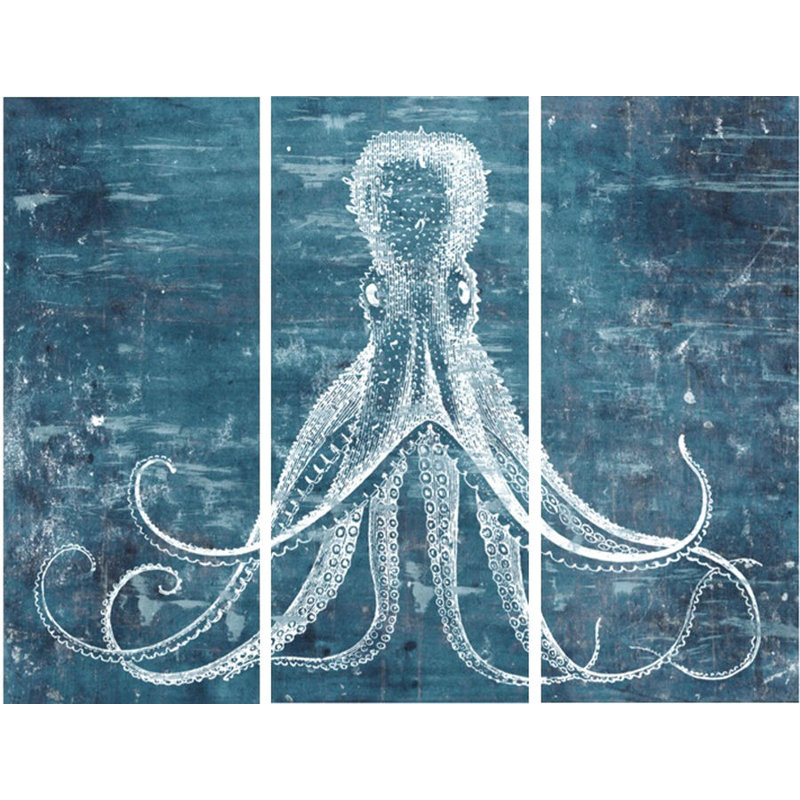 Underwater Creature Print by Zoey Riley, Outdoor, 47" H x 60" W x 1.5" D