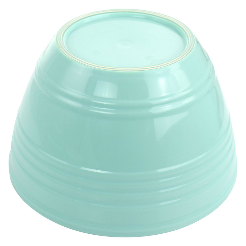 Aqua Plastic Nesting Food Storage Bowl Set with Lids