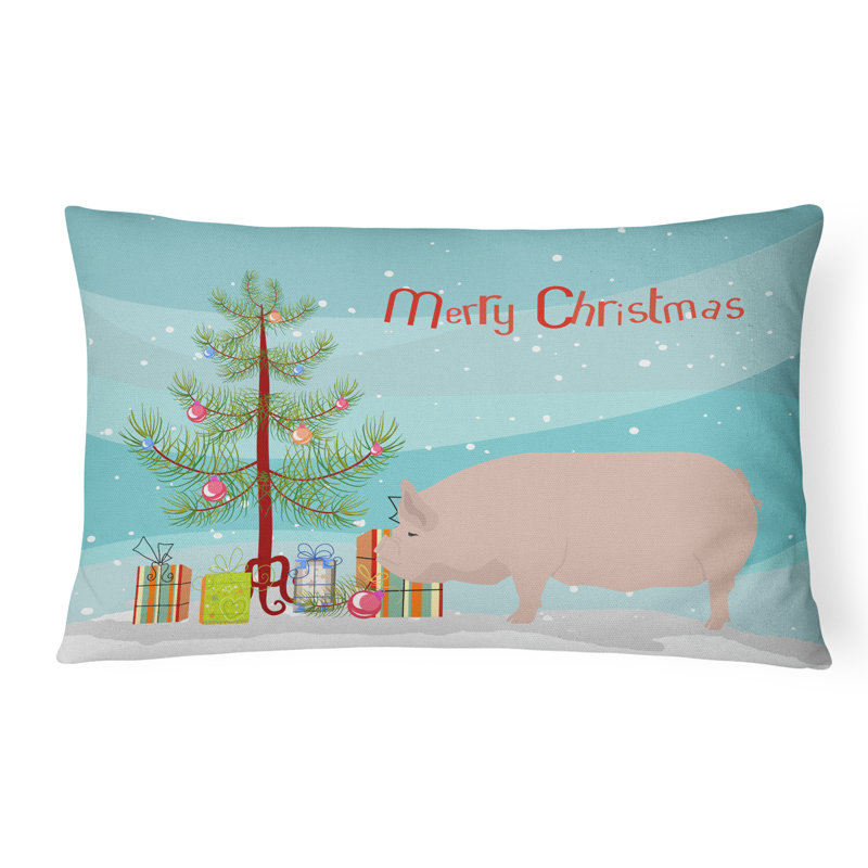  Coussin intérieur / extérieur Pig Christmas