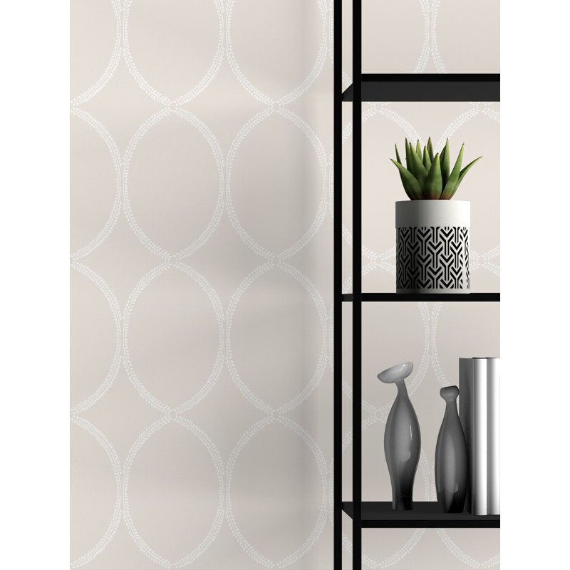 Hutton B 33' L x 20.5" W  Wallpaper Roll, Cream