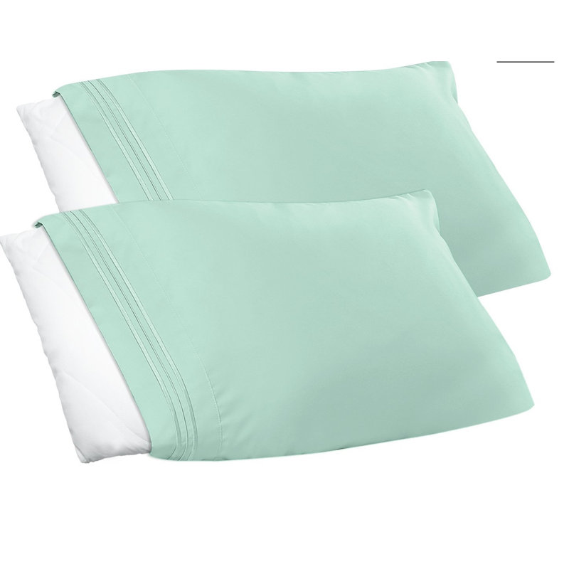 Taie d'oreiller en microfibre de qualité supérieure, Très grand, Vert menthe