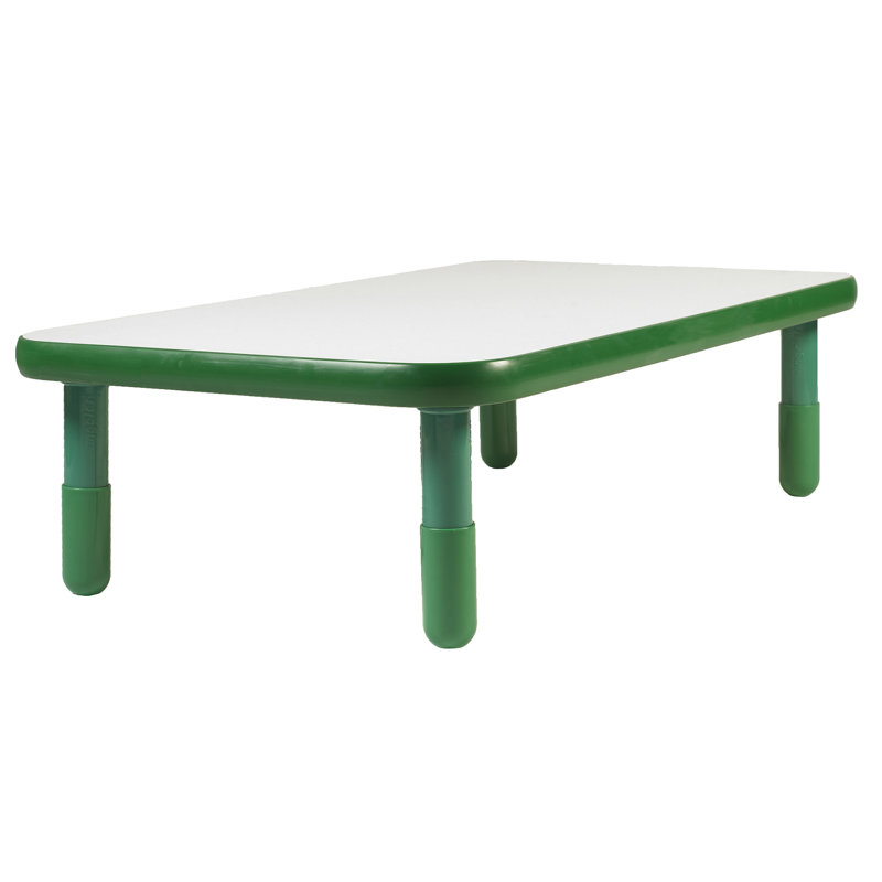 Royal Blue and White Rectangular Kids Activity Table with Laminate Surface
