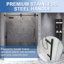 56"-60" W x 66" H Single Sliding Frameless Tub Door with 3/8"(10mm) Tempered Clear Glass-94288764
