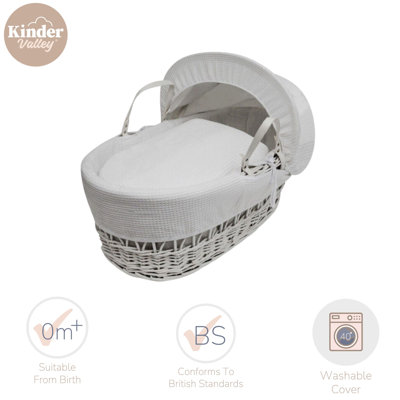 Moses Basket with Bedding with Mattress