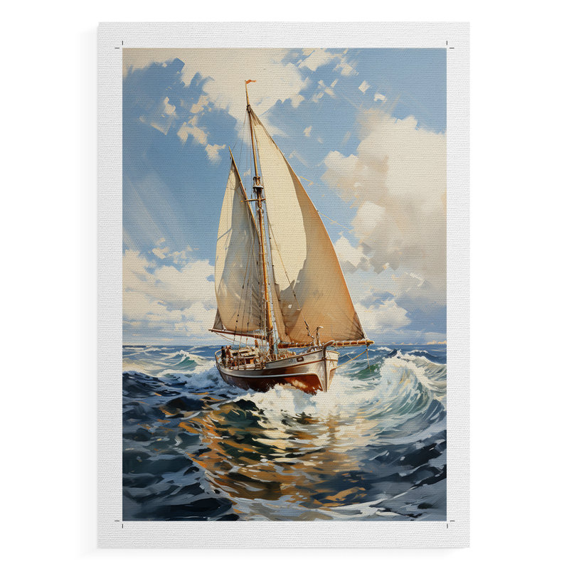 NAUTICAL Series CECLVI - Impression sur toile seulement - NON CADRE, H 18 po x l 12 po