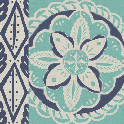 Carreau bleu Batik IV