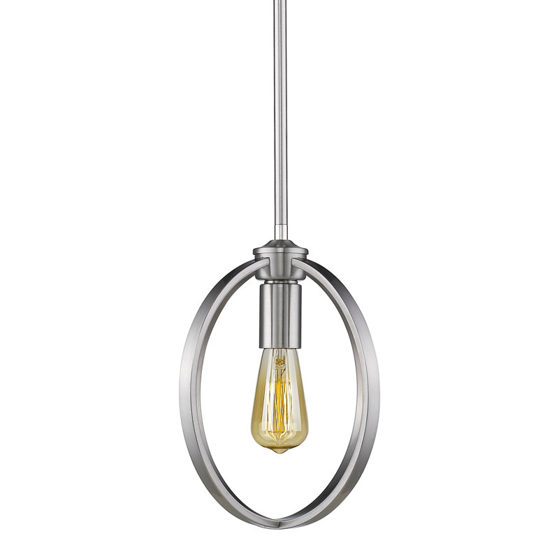 Petitt 1 - Light Olympic Gold Pendant, Pewter, No Shade