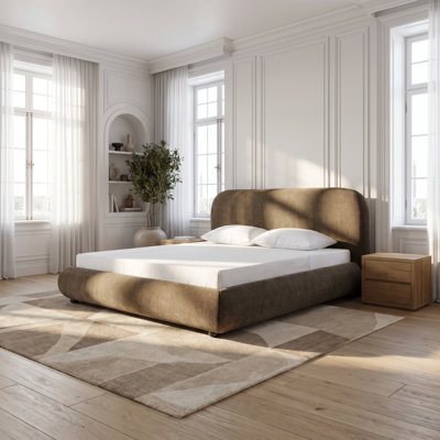 Lit plateforme tapissier Reggie