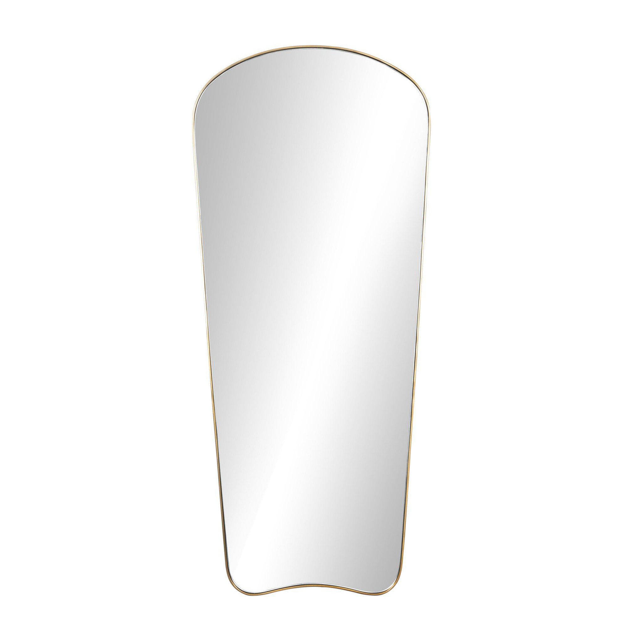 Myerstown Mantel Mirror, Matte Black, 60" x 26"