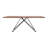 Amina Walnut Metal Base Dining Table