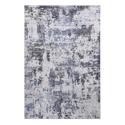 Tapis gris 6X9 - ne perd pas ses poils, teint, rehausse le salon et la salle à manger