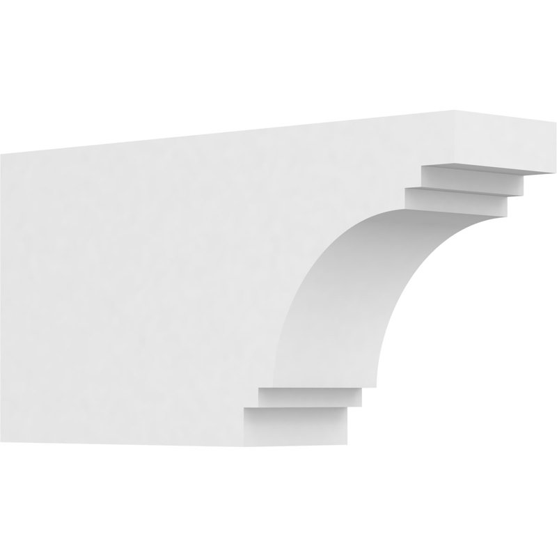 Queue de chevron en PVC 3 po x l 6 po x L 12 po Pescadero, H 6 po x L 3 po x P 12 po