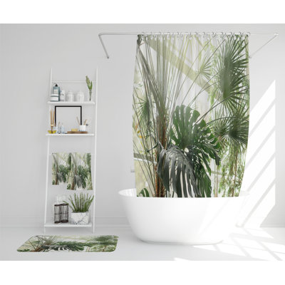 Nermeen Polyester Shower Curtain Set