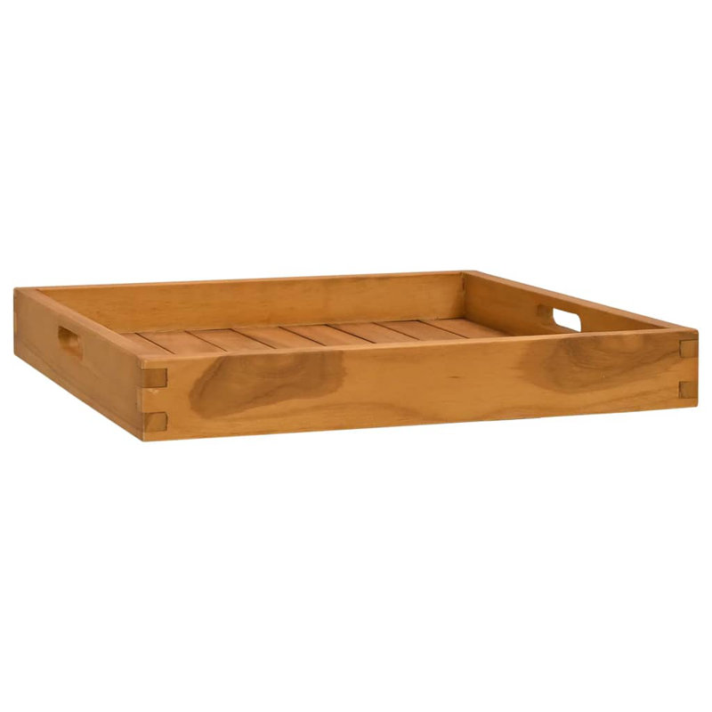 Futoshi Wood Tray, 2.8" H x 19.7" W x 19.7" D