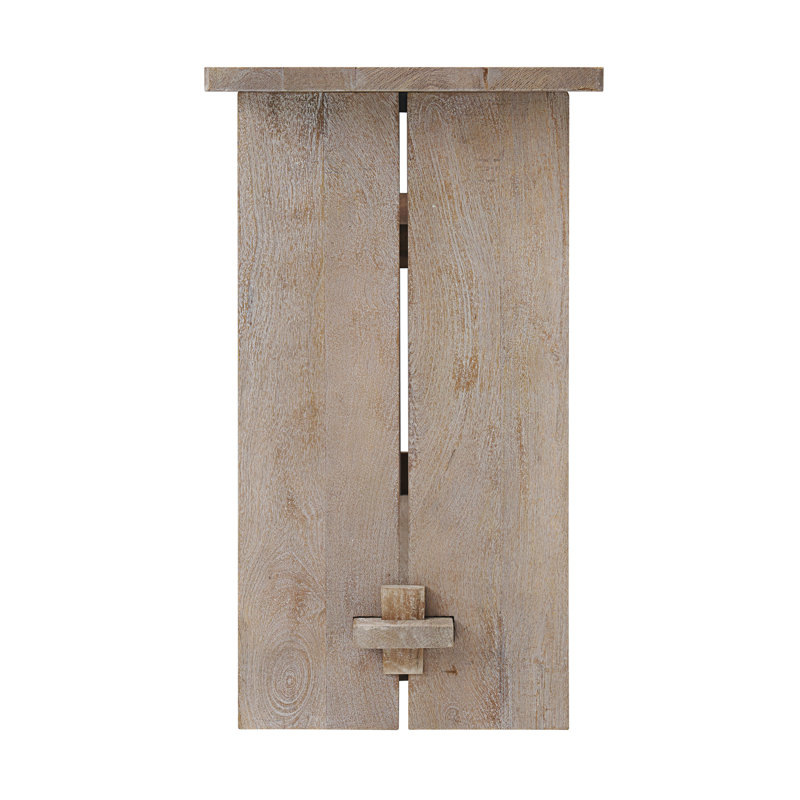 Castleton 61'' Driftwood Mango Wood Minimalist Console with Storage
