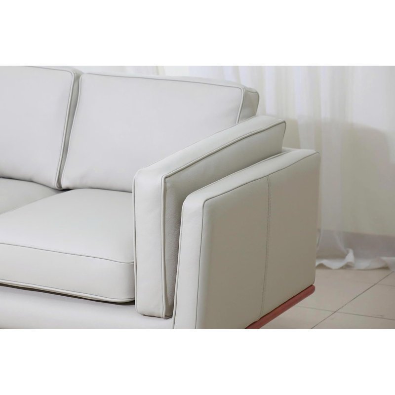 Canapé modulaire en cuir italien Savoy