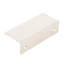 Poignées de bordure d'armoire de 3 po (76 mm) Edge to nickel centre poli - paquet de 10-786901365
