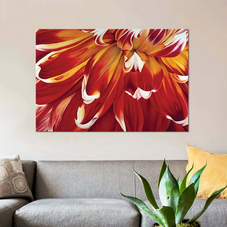 « redony », impression sur toile, H 18 po x l 26 po x P 1,5 po, Pas de tapis, Toile tendue