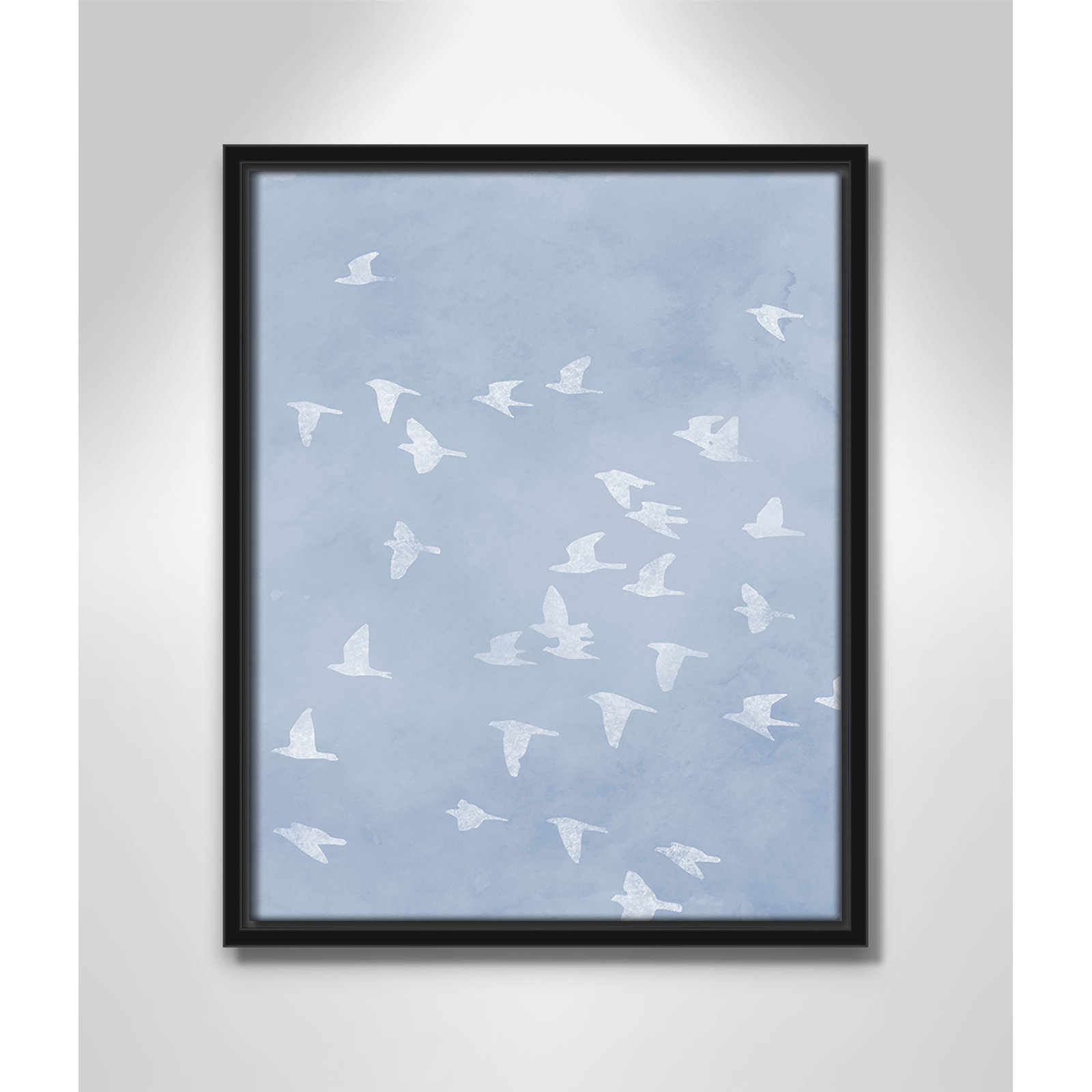 Flying Friends Print by Marcus Prime, 12.5'' W x 15.5'' H, Black Floater