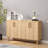 Modern Console Table, Sapphire Oak, 47.2 x 29.0 x 11.6 inches | 100% Melamine Coated Particle Board, Thickness: 0.7 inches | Stylish Geometric Design, Perfect for Entryway, Living Room & Hallway Décor-693236484