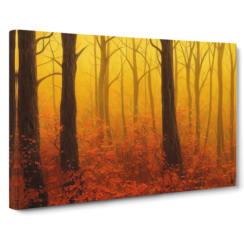 Awesome Autumn Forest - Wrapped Canvas, 40cm H x 60cm W x 3cm D