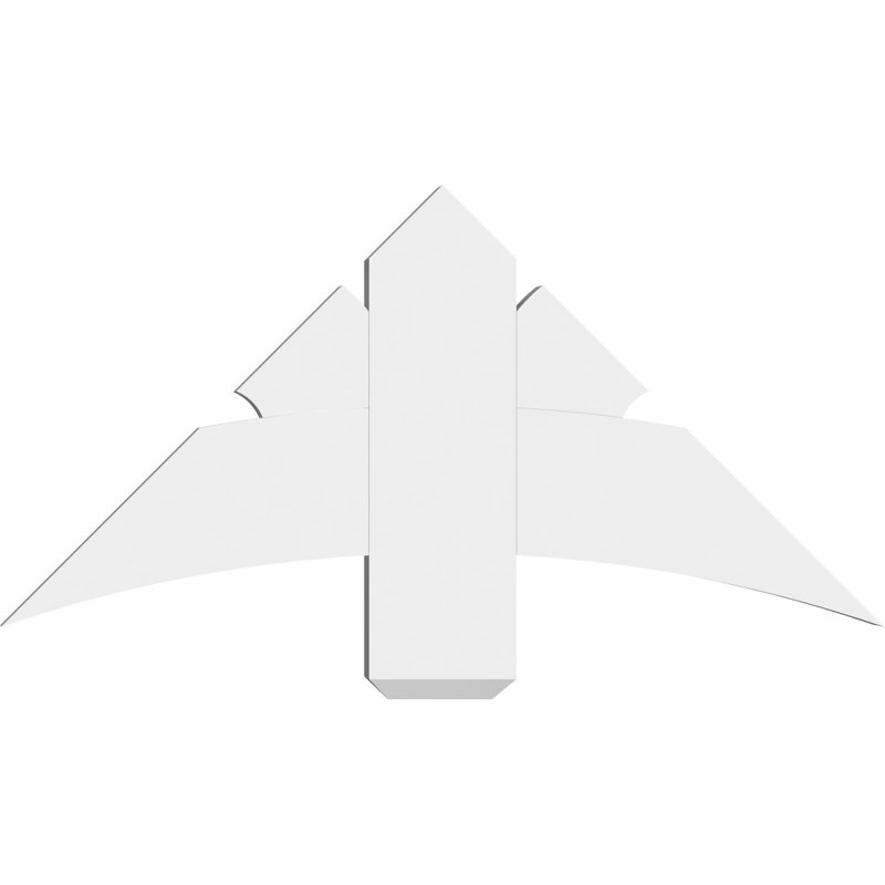 Support pour pignon Davenport, H 18 po x l 36 po (pas: 12/12), P 2 po x F 6 po, PVC