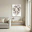 Ensemble de 1 tableau sur toile représentant un portrait floral-130454272-130454275