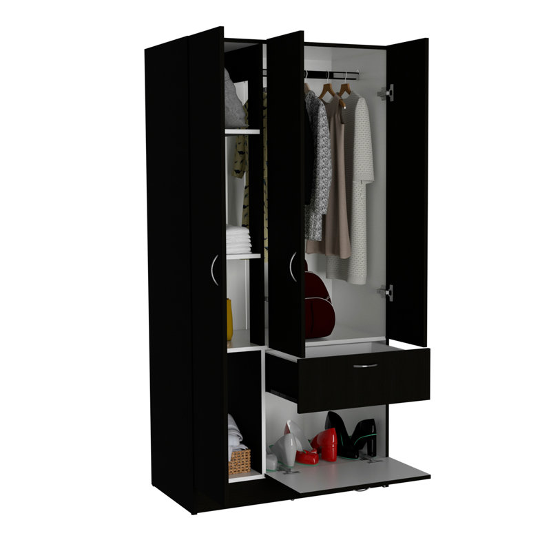 Armoire rectangulaire 1 tiroir Meredith Wengue
