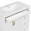 36" Bathroom Vanity With Ceramic Sink Bathroom Storagewith 4 Drawers-2053320666