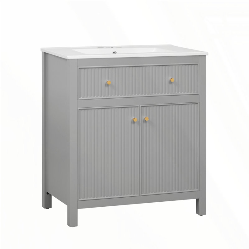 Meuble-lavabo de 30 po avec lavabo en céramique