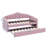 Twin-Size Upholstered Daybed With Pull-Out Bed, Plush Velvet Sofabed With USB Charging Stations