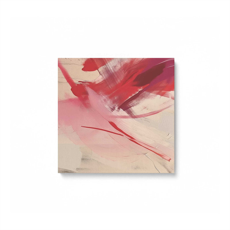 Rosy Rhapsody V2 par Golden Glow Interiors, Toile tendue, H 12 po x l 12 po x P 1,25 po
