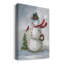 Bonhomme de neige et cardinal II, toile tendue avec châssis de qualité supérieure - prête à être accrochée-1159650398