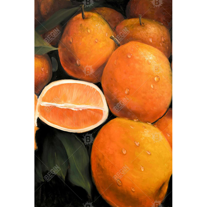 Fresh oranges Bath Mat with Non-Slip Backing - Quick Dry Memory Foam Bathroom Rug - Absorbent - Modern Plush Spa-Style - Machine Washable