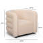 Fauteuil d'appoint pivotant en velours Curves Peach-605834417
