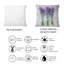 Carré, lavande fraîche sur bois - Coussin décoratif imprimé maison de campagne-60158494