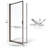 Sopora 32.88'' - W x 67'' H Pivot Door Framed Shower Door with-14171018-14171015