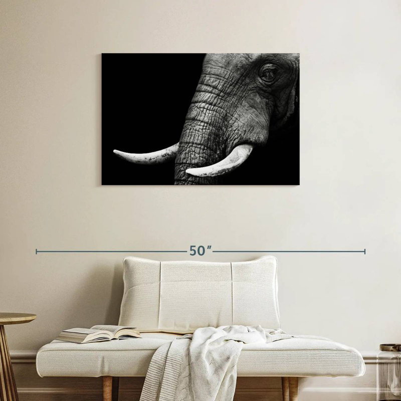 Elephant Close Up, 24" H x 36" W
