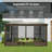 14 Ft. W x 12 Ft. D All-Season Aluminum Patio Wall Mounted Gazebo Solarium