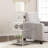 Imelida 27" Clear Glass And Iron End Table With Mirrored Shelf-467521295