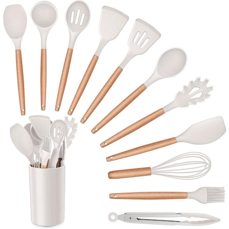 Rareweaves 12 Utensil Set, Beige, 36.2cm