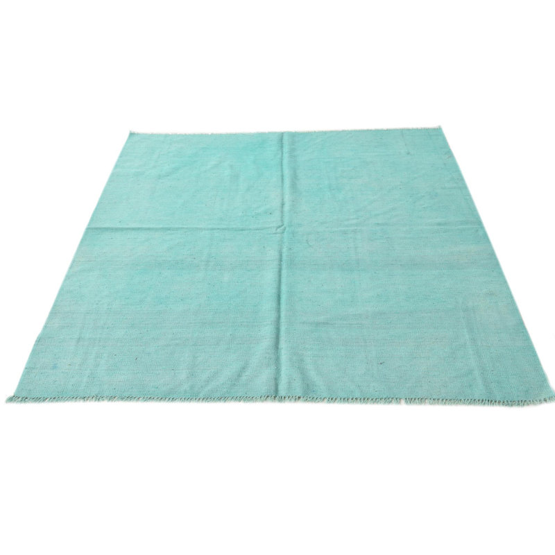 Tapis carré carré 5 pi 7 po x 5 pi 7 po Petrella Turquoise