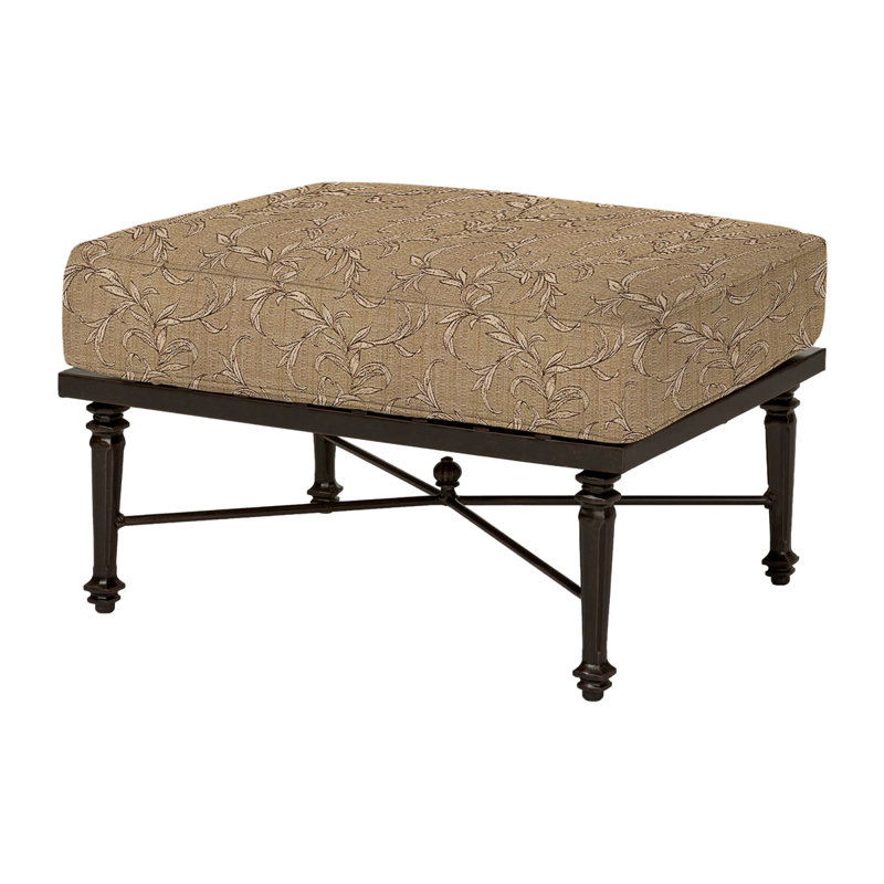 Grand Terrace Sectional Ottoman Frame with Sunbrella Cushions, Bessemer, Desert Bronze