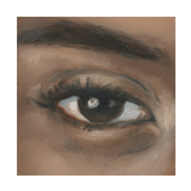 Art mural sur toile tendue - Ethan Harper «Eye Study III», décoration murale pour le salon, la chambre à coucher ou le bureau - 24 x 24
